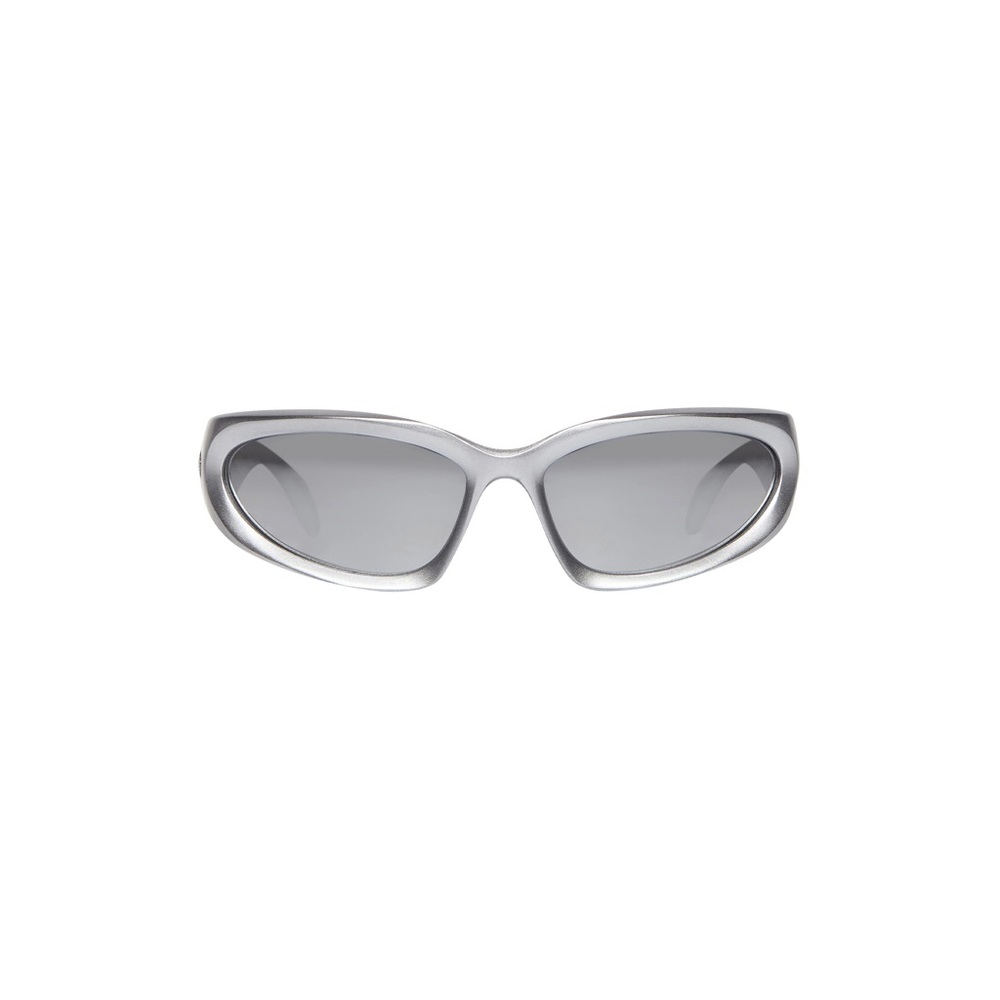 Balenciaga Silver Glasses Sleek Design